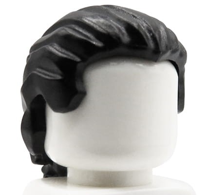 Zum Produkt LEGO Minifigur Haare - männlich, schwarz, kurzer Pferdeschwanz