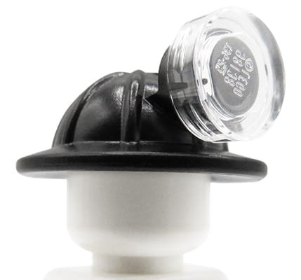 LEGO hełm / kask górnika z lampą - czarny