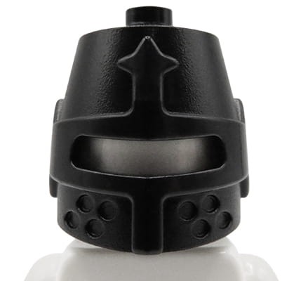 LEGO hełm rycerski / rycerza - czarny