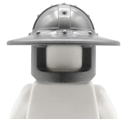LEGO hełm rycerski / rycerza - srebrny