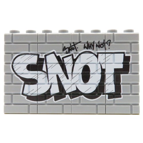 Accéder au produit Graffiti Snot (blanc) – Custom imprimé sur briques LEGO®