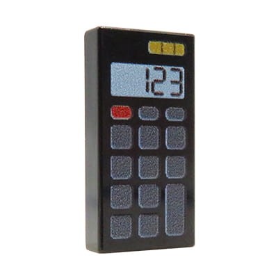 Accéder au produit Calculatrice – Custom imprimée sur tuile LEGO®