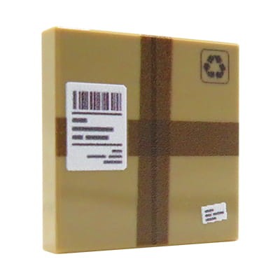 Zum Produkt Paket / Box – Custom bedruckte LEGO® Fliese