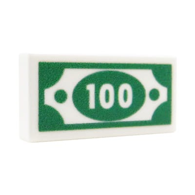 Custom LEGO – Billet / Banque – tuile LEGO® avec impression personnalisée par Extra Extra Bricks
