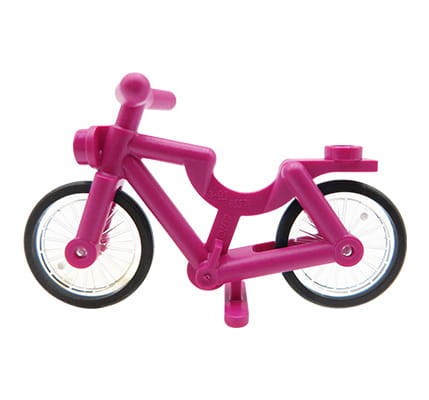 Rower dla minifigurki LEGO, różowy