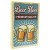 Custom LEGO – Affiche de bière avec deux chopes – tuile LEGO® 2x3 couleur beige avec impression personnalisée par Extra Extra Bricks