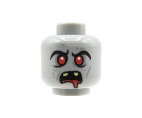 Accéder au produit Tête de figurine (zombie, furieux) – Custom impression sur tête LEGO®