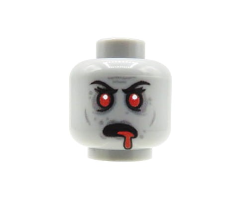 Accéder au produit Tête de figurine (zombie féminine, sinistre) – Custom impression sur tête LEGO®