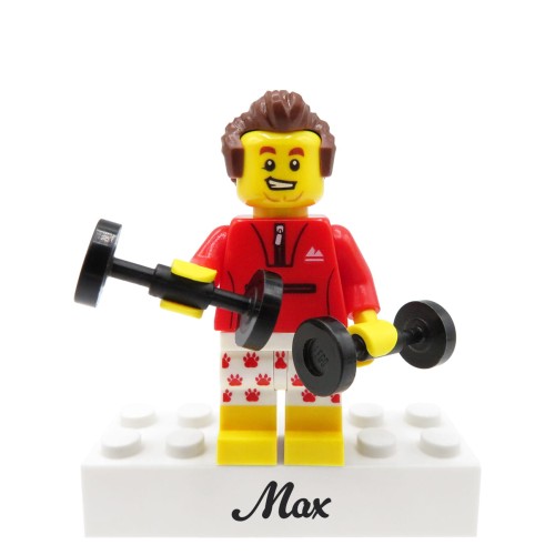 Przejdź do produktu Fan siłowni / Sportowiec – Personalizowana figurka  z części LEGO®