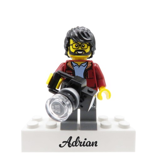 Accéder au produit Photographe – Figurine personnalisée à partir de pièces LEGO® / Crée la tienne