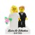 Personalisierte LEGO® Figuren Braut und Bräutigam – personalisiertes Hochzeitsgeschenk / Hochzeitsandenken für das Brautpaar