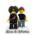 Personalisierte LEGO® Figuren Paar mit deinem Text auf der Basis – personalisiertes Geschenk zum Valentinstag und Jahrestag