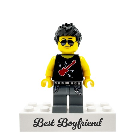 Figurine LEGO® personnalisée Meilleur Petit Ami – cadeau personnalisé pour lui, petit ami ou mari