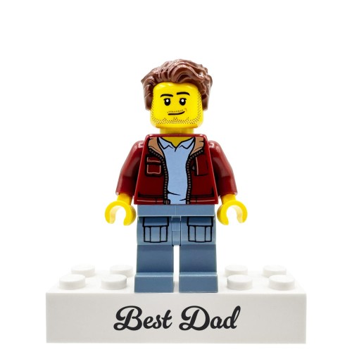 Accéder au produit Meilleur Papa – Figurine personnalisée à partir de pièces LEGO® / Crée la tienne
