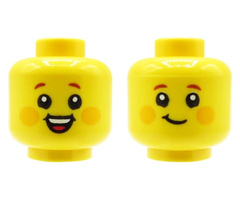 Accéder au produit Tête de figurine LEGO, garçon, joues rougissantes