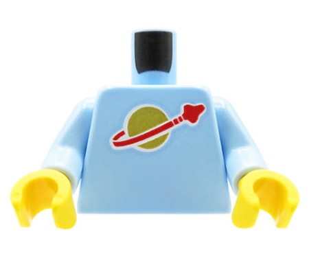 Tors figurki LEGO jasnoniebieska koszulka z logiem Classic Space