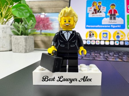 Figurine LEGO® personnalisée patron / manager / PDG - exemple de personnalisation 1
