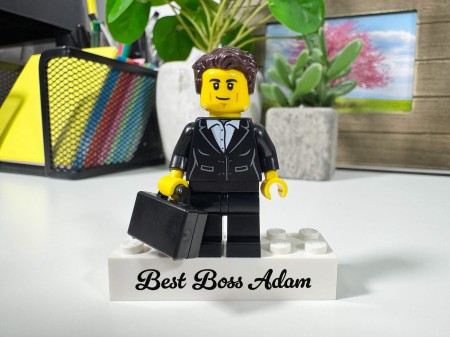 Figurine LEGO® personnalisée patron / manager / PDG - exemple de personnalisation 3