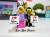 Figurines LEGO® personnalisées couple avec panneaux Love et votre texte - exemple de personnalisation 3
