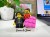 Figurines LEGO® personnalisées couple avec cœur et votre texte - exemple de personnalisation 1