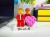Figurines LEGO® personnalisées couple avec cœur et votre texte - exemple de personnalisation 2
