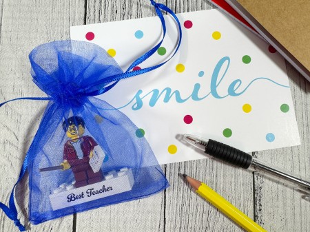 Personalisierte LEGO® Figur Lehrer - Geschenkverpackung