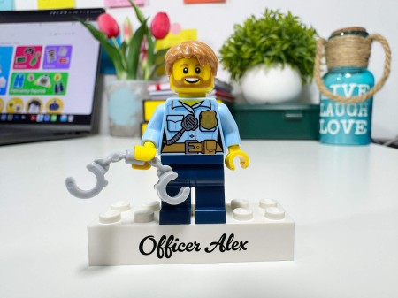 Personalisierte LEGO® Figur Polizist - Personalisierungsbeispiel 1