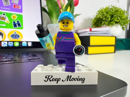 Figurine LEGO® personnalisée coureur – exemple de personnalisation 1