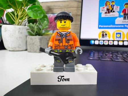 Personalisierte LEGO® Figur Mechaniker / Heimwerker - Personalisierungsbeispiel 2