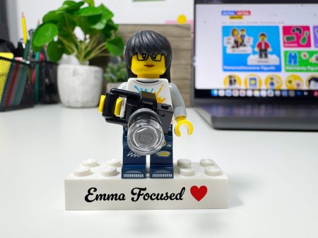 Personalisierte LEGO® Figur Fotograf - Personalisierungsbeispiel 2