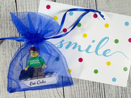Personalisierte LEGO® Figur Programmierer – Geschenkverpackung