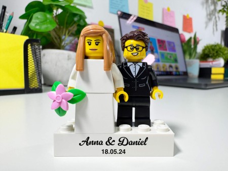 Personalisierte LEGO® Figuren Braut und Bräutigam - Personalisierungsbeispiel 3