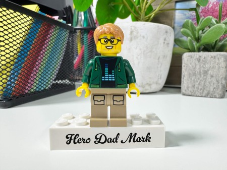 Personalisierte LEGO® Figur Bester Papa - Personalisierungsbeispiel 2