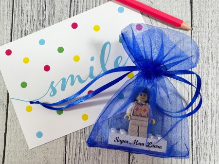 Figurine LEGO® personnalisée Meilleure Maman – emballage cadeau