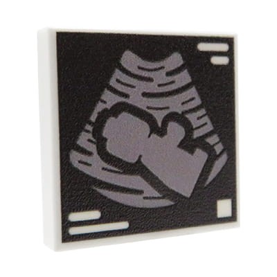 Przejdź do produktu Zdjęcie usg ciąży / dziecka – Custom nadruk na płytce LEGO® (2x2)