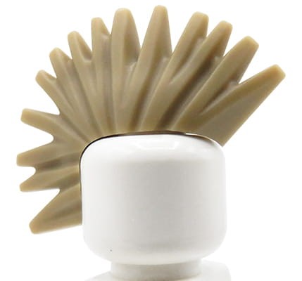 Accéder au produit Cheveux de minifigurine LEGO® – crête (mohawk), blond foncé
