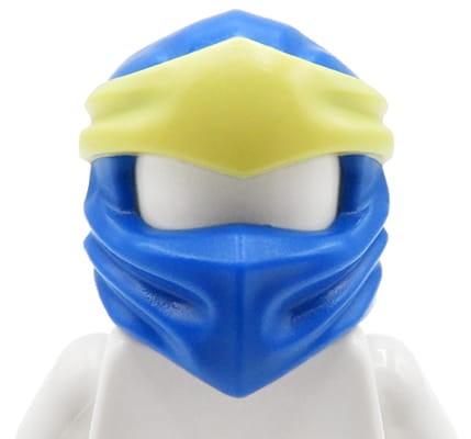 Maska LEGO Ninjago od figurki ninja Jay, kolor niebiesko-żółty
