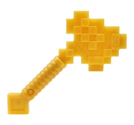 LEGO Minecraft goldene Axt – neue Waffe aus originalem LEGO® Set