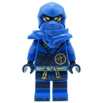 LEGO Ninjago Jay Minifigur – blauer Ninja-Hood und blaue Robe – neue originale Figur aus Dragons Rising