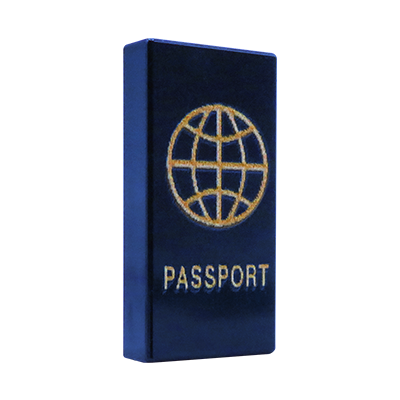 Custom LEGO – Passeport – tuile LEGO® bleu foncé 1x2 avec impression personnalisée par Extra Extra Bricks.