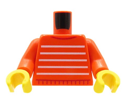 Przejdź do produktu Tors figurki (czerwony sweter, żółte dłonie) – Custom nadruk na torsie LEGO®