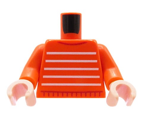 Accéder au produit Corps de figurine (pull rouge, mains couleur chair) – Custom impression sur corps LEGO®