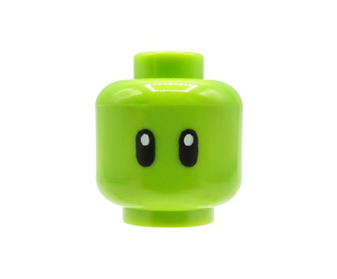 Accéder au produit Tête de minifigurine LEGO® – Alien, visage vert citron