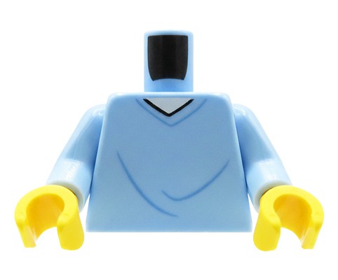 Accéder au produit Torse de minifigurine LEGO® – Blouse d'hôpital bleue