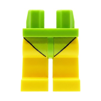 Nóżki dla figurki LEGO, zielone majtki / dolna część stroju kąpielowego