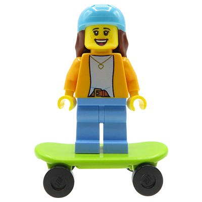 Figurka LEGO City dziewczyna / nastolatka, skaterka deskorolce