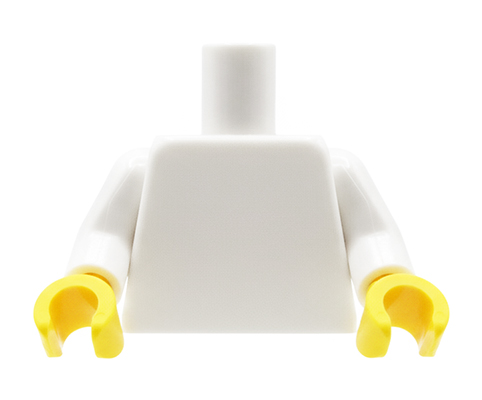 Accéder au produit Torse figurine LEGO – blanc, couleur unie