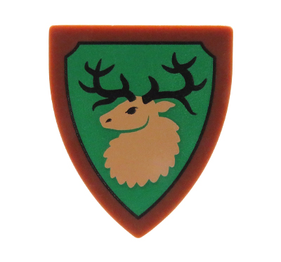 LEGO Schild dreieckig Hirschmotiv Minifigur Zubehör