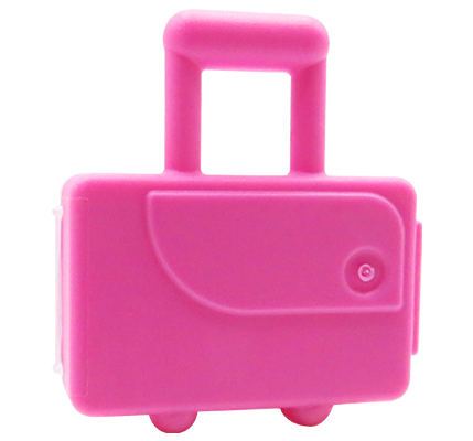 LEGO Koffer dunkelrosa langer Griff Minifigur