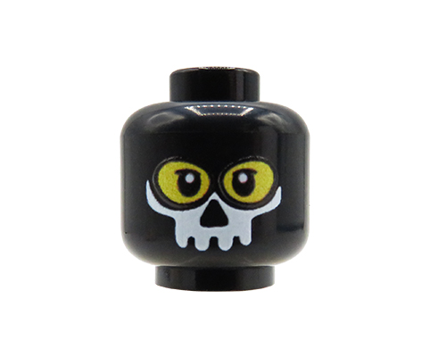 Zum Produkt Minifiguren-Kopf (Ghost-Maske / Balaclava, gelbes Gesicht) – Custom Druck auf LEGO® Kopf